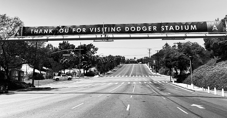 charter bus for Dodger Stadium