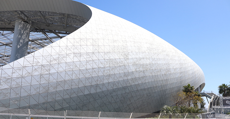 SoFi stadium LA charter bus